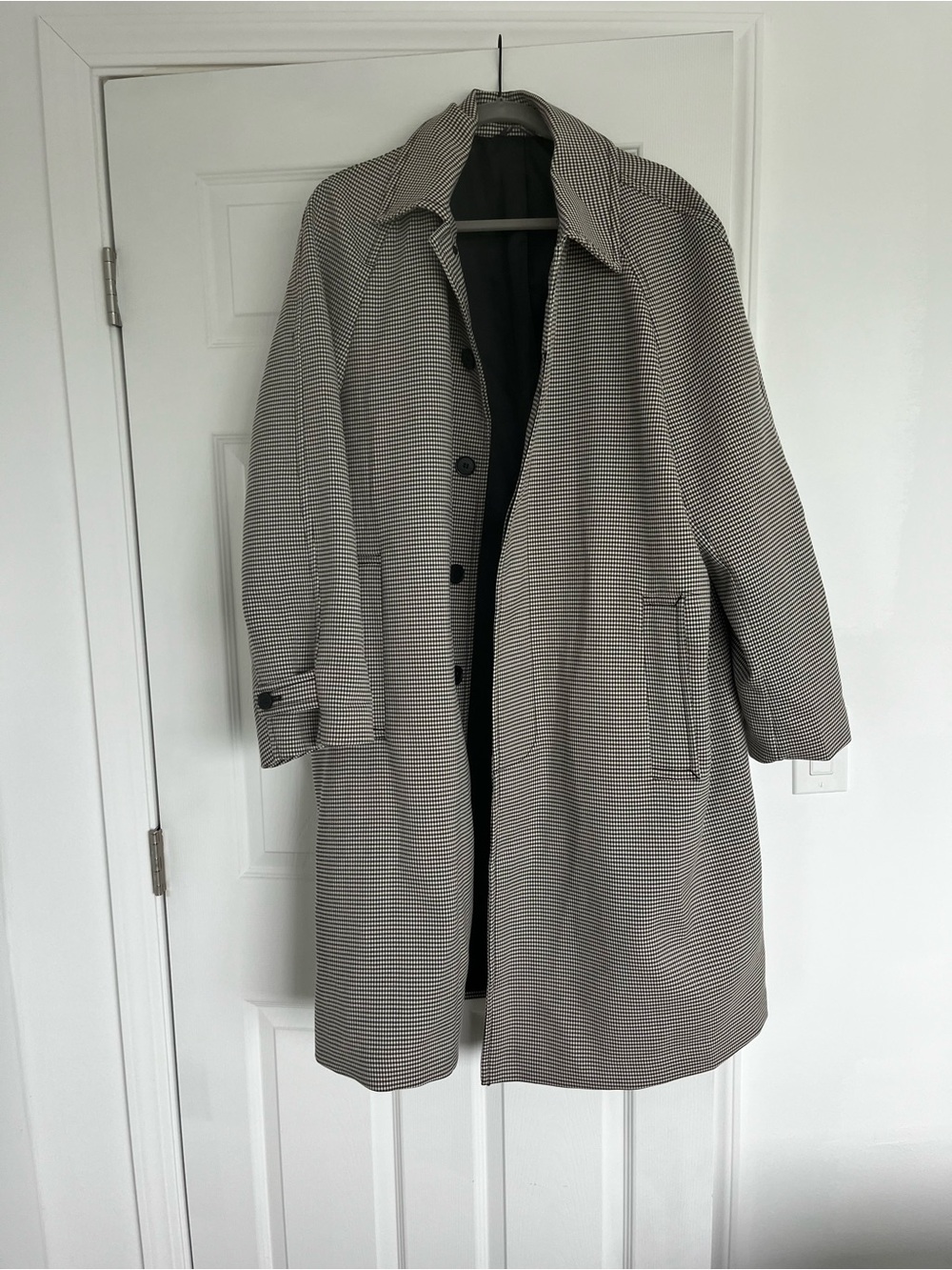 H&M houndstooth coat